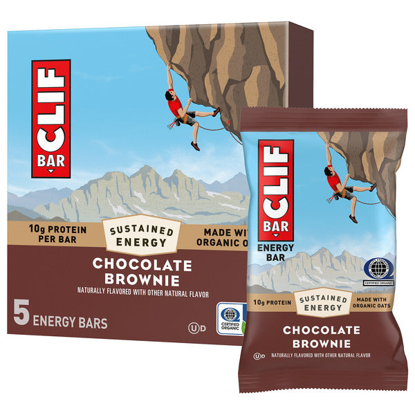CLIF BAR Energy Protein Bars, Chocolate Brownie, Non-Gmo 12 oz