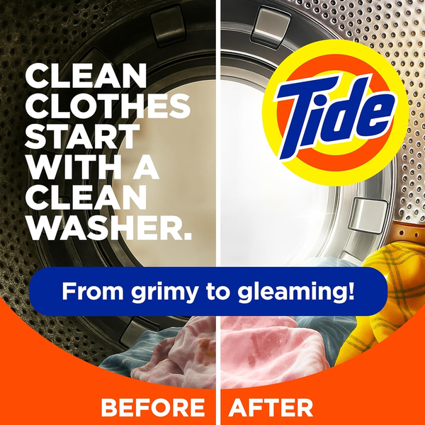 Tide + Ultra Oxi Washing Machine Cleaner 6 Month Value Pack