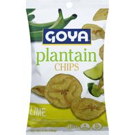 Goya Plantain Chips, Lime, Low Sodium️