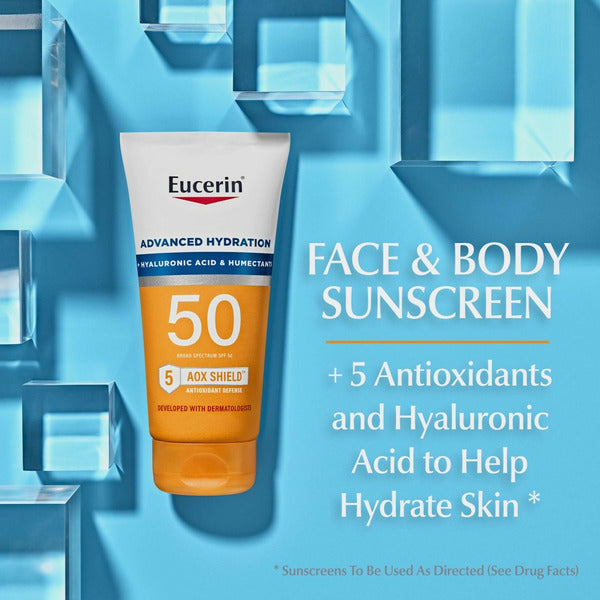 Eucerin Advanced Hydration Lightweight Sunscreen Lotion SPF 50