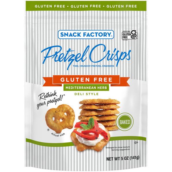 Snack Factory Gluten Free Mediterranean Herb Pretzels