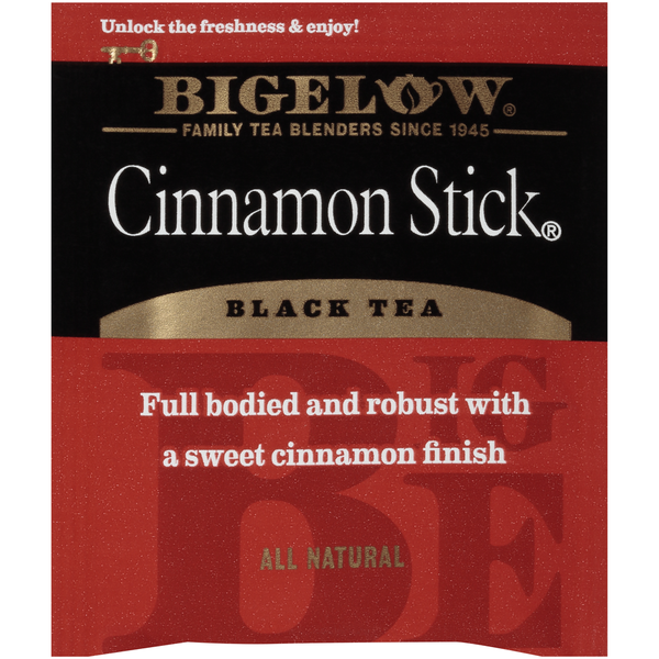 Bigelow Black Tea, Cinnamon Stick, Tea Bags