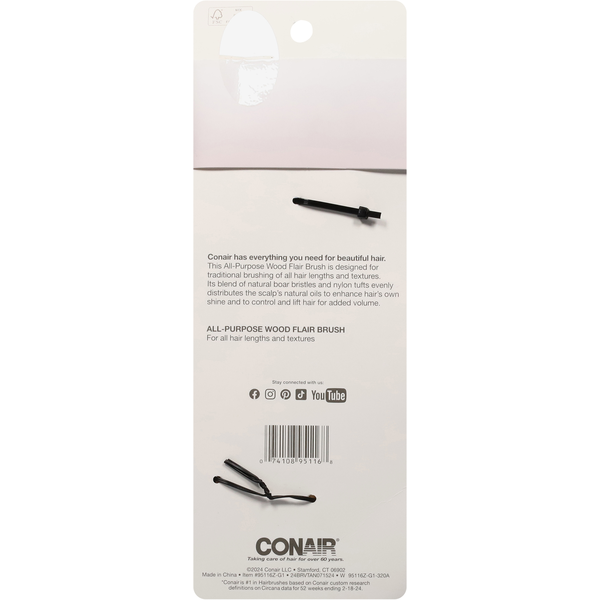 Conair Boar Bristles Hairbrush