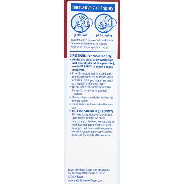 Afrin Drug Free Saline Burst Extra Strength Daily Nasal Mist