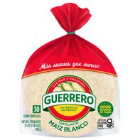 Guerrero White Corn Tortillas, 30 Count️ DestGlow