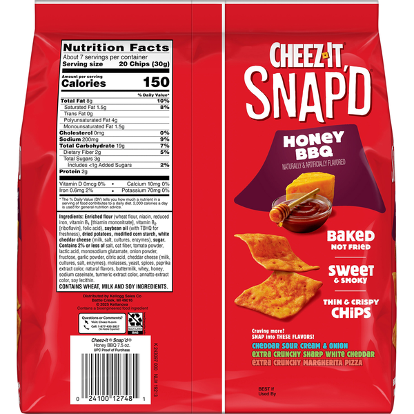 Cheez-It Honey BBQ Cheesy Baked Chips DestGlow