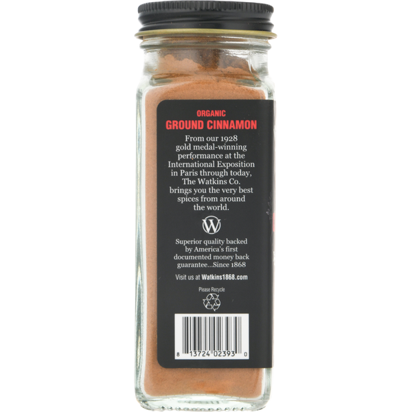 Watkins Cinnamon, Organic, Ground