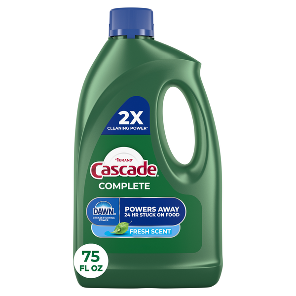 Cascade Complete Gel Dishwasher Detergent, Fresh Scent