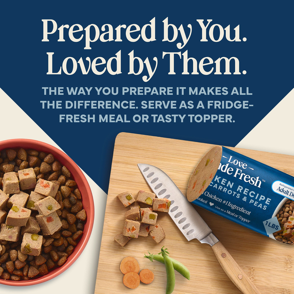 Blue Buffalo Love Made Fresh Dog Food, Refrigerated, Chicken Recipe DestGlow