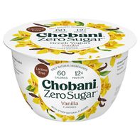 Chobani Yogurt, Greek, Nonfat, Zero Sugar, Vanilla...
️