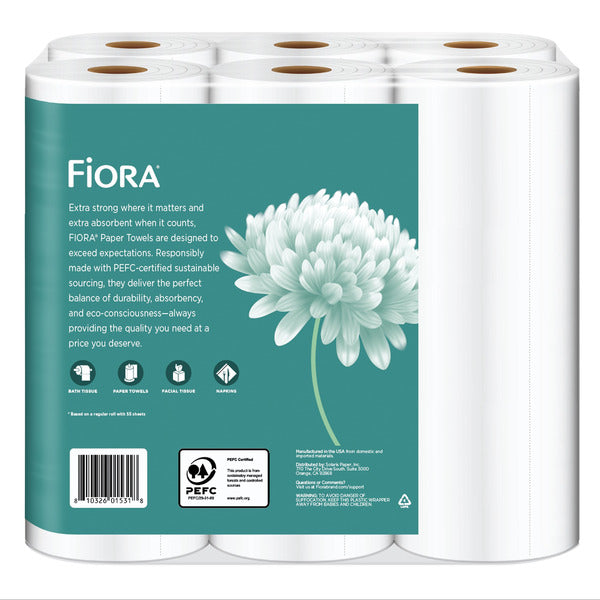 Fiora 2-Ply Extra Strong, Extra Absorbent Double Rolls Paper Towels