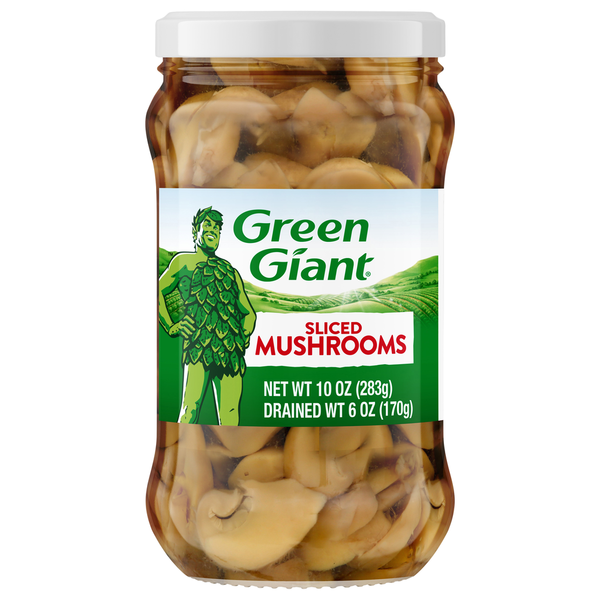 Green Giant Mushrooms, Sliced