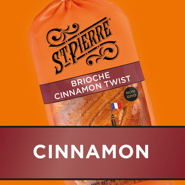 St Pierre Brioche Cinnamon, Twist, Swirl Bread, 14.1 oz
