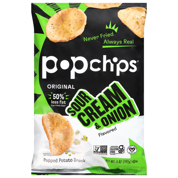 popchips Popped Chip Snack Sour Cream & Onion