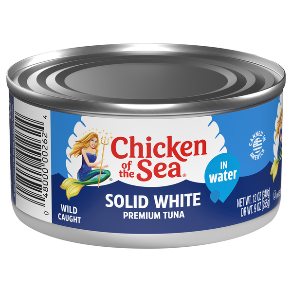 Chicken of the Sea Solid White Premium Wild Caught Tuna in Water