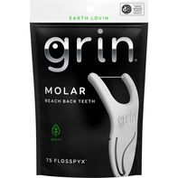 Grin Oral Care FLOSSPYX Flosspyx, Minty, Molar️