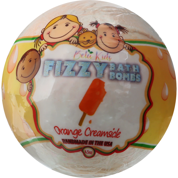 BELA Bath Bomb, Fizzy, Orange Creamsicle