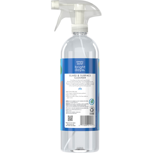Simply Done Glass & Surface Cleaner, Free & Clear