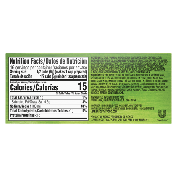 Knorr Bouillon Cubes Beef Flavor Bouillon/caldo De Res