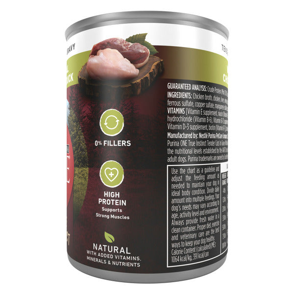 Purina ONE Natural Wet Dog Food Gravy, True Instinct Tender Cuts With Real Chicken and Duck