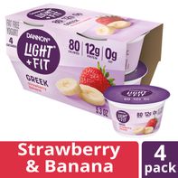 Dannon Light + Fit Strawberry Banana Nonfat Yogurt️ DestGlow
