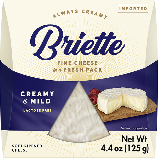 Briette Cheese, Creamy & Mild, Soft-Ripened