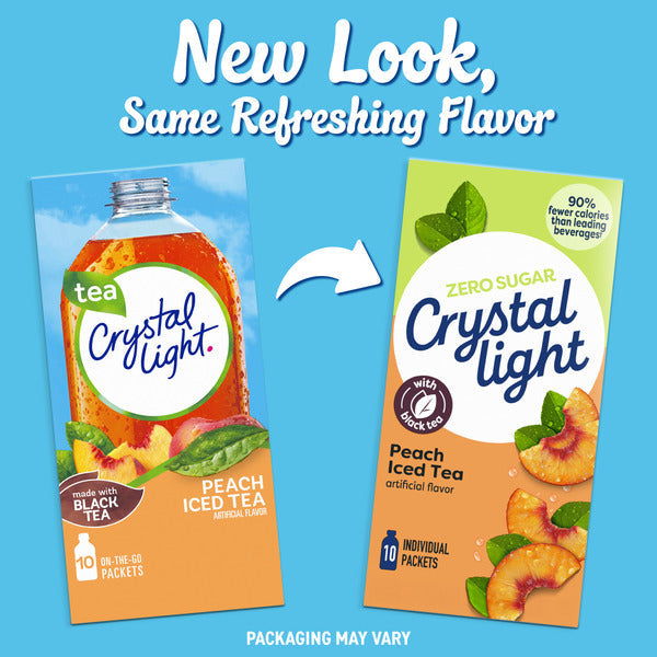 Crystal Light Peach Iced Tea Artificially Flavored Powdered Drink Mix