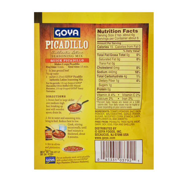 Goya Picadillo, Authentic Latino Seasoning Mix