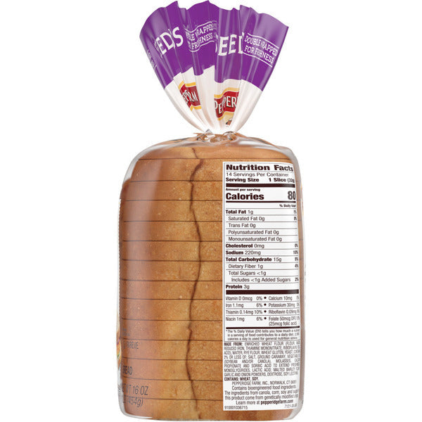 Pepperidge Farm Jewish Rye Seedless Bread