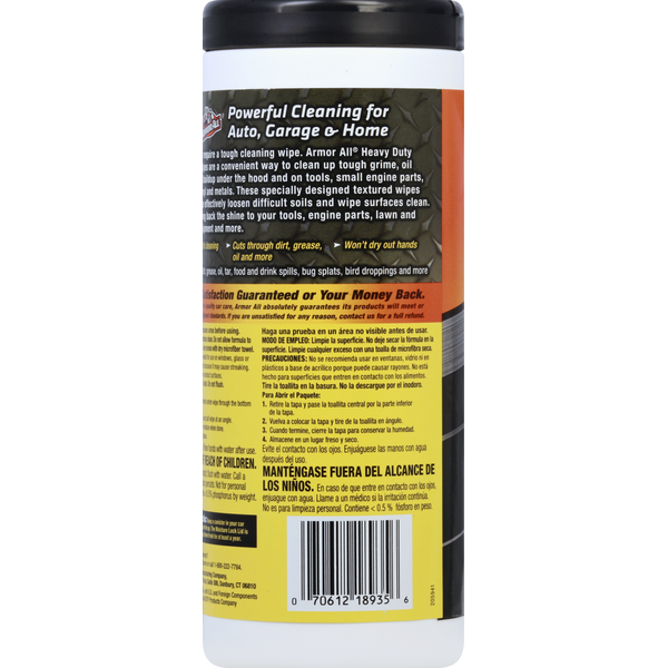 Armor All Cleaning Wipes, Heavy Duty