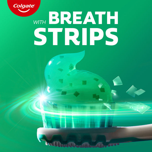 Colgate Whitening Toothpaste With Mini Breath Strips, Clean Mint