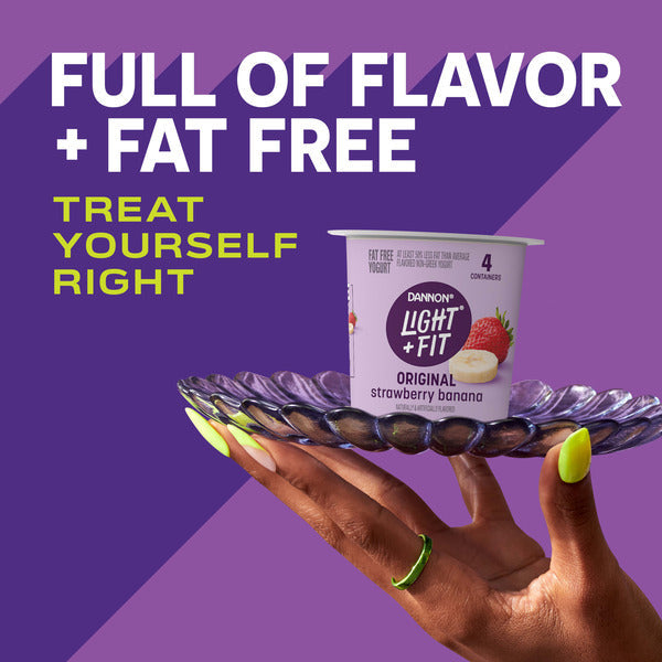 Dannon Light + Fit Original Strawberry Banana Fat Free Yogurt
