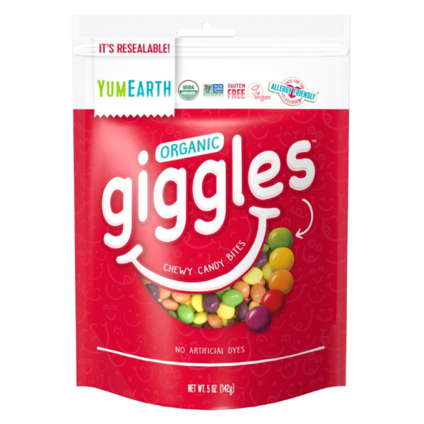 YumEarth Organic Giggles, Chewy Candy Bites