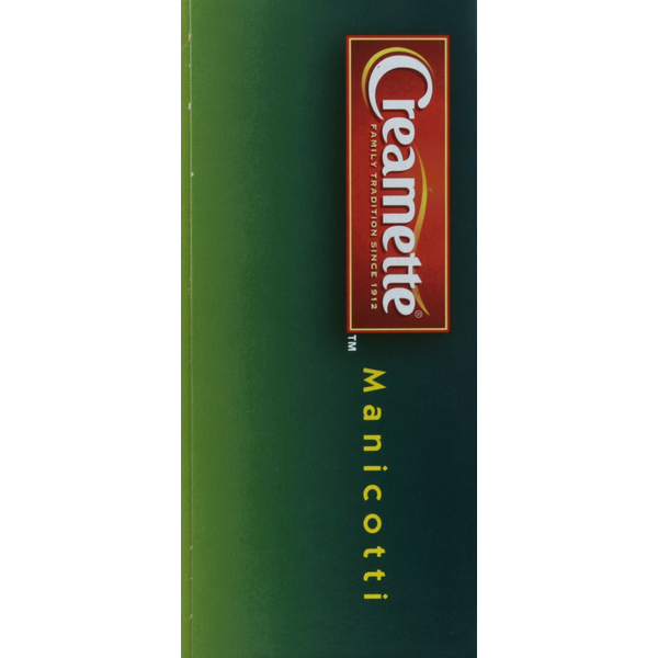 Creamette Manicotti