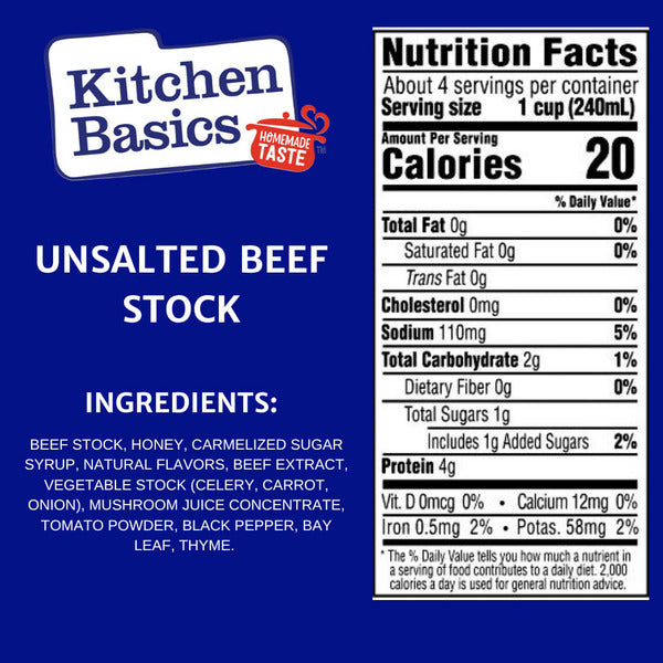 Kitchen Basics Unsalted Beef\n Stock