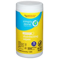 Simply Done Disinfecting Wipes, Lemon Scent️