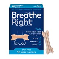 Breathe Right Nasal Strips, Original Tan, Large️