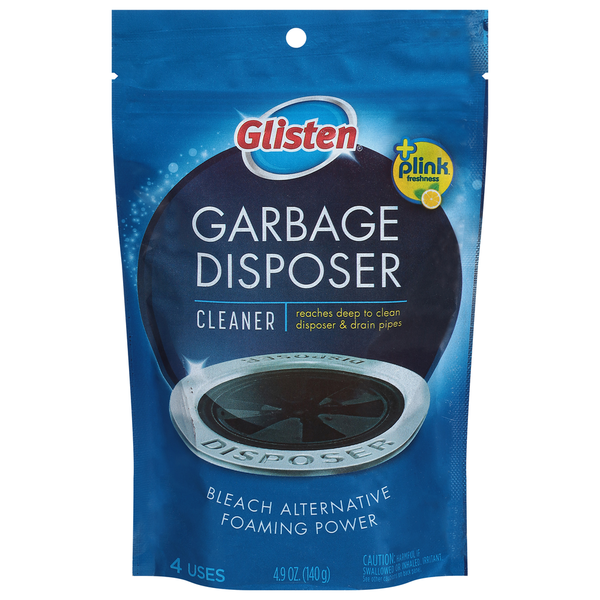 Glisten Disposer Care Lemon Foaming Cleaner with Bleach Alternative