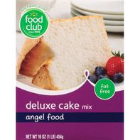 Food Club Deluxe Cake Mix, Fat Free, Angel Food️ DestGlow