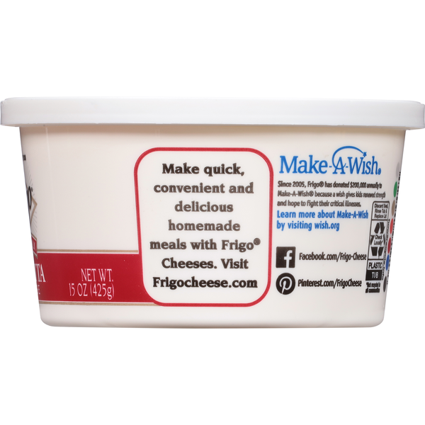 Frigo Ricotta Cheese, Whole Milk
