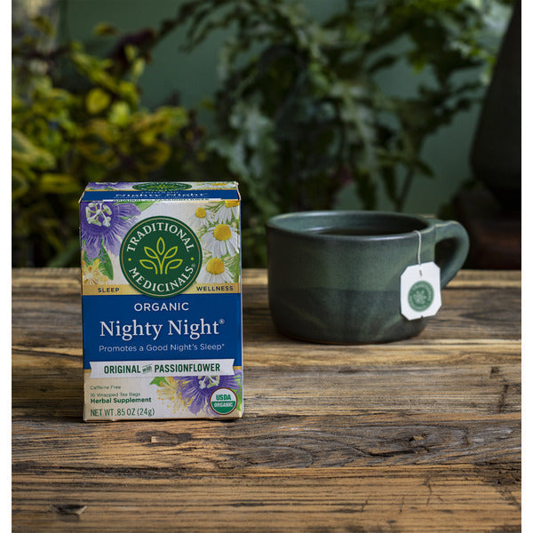 Traditional Medicinals Organic Nighty Night, Caffeine Free Herbal Tea