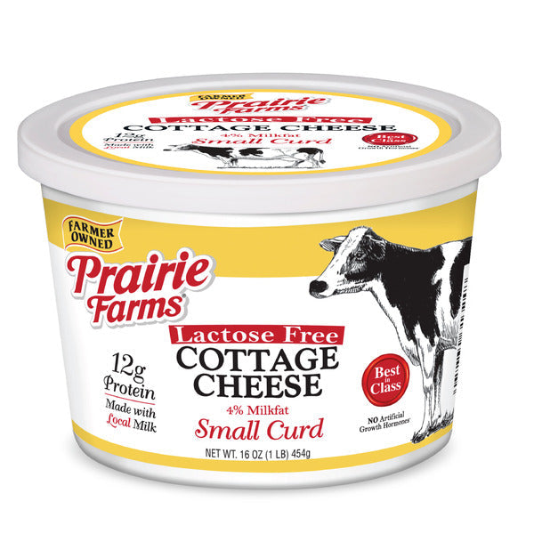 Prairie Farms Lactose Free 4% Small Curd Cottage Cheese