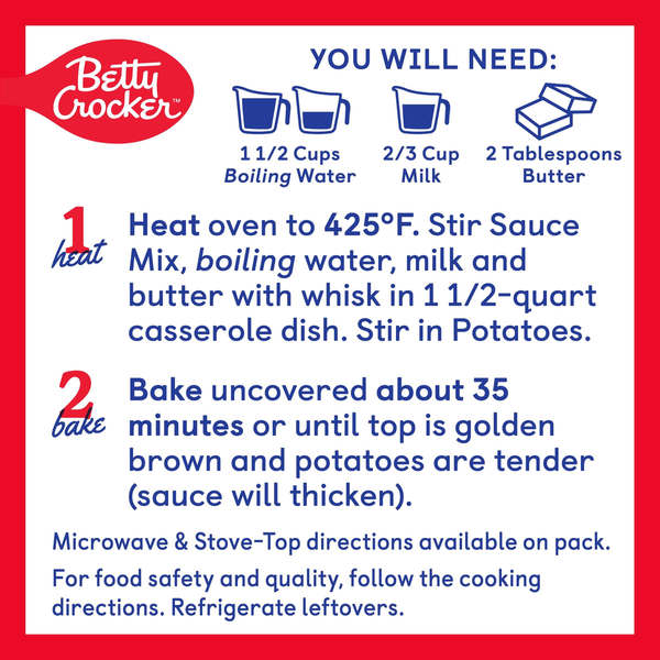 Betty Crocker Three Cheese Casserole Potatoes