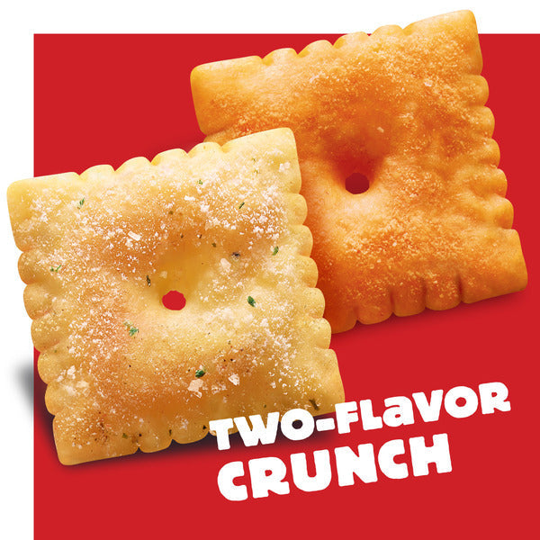 Cheez-It DUOZ Jalapeño and Cheddar Jack Baked Snack Crackers, Lunch Snacks, 12.4 oz