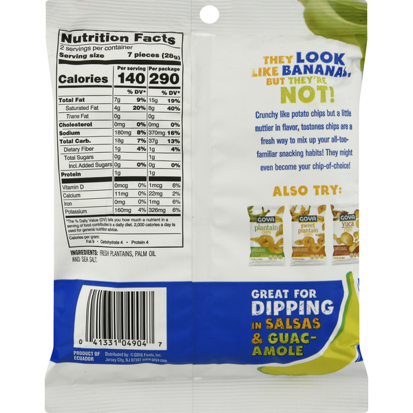 Goya Chips, Tostones, Original