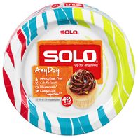 SOLO Paper Plates, AnyDay, 6.785 Inch️