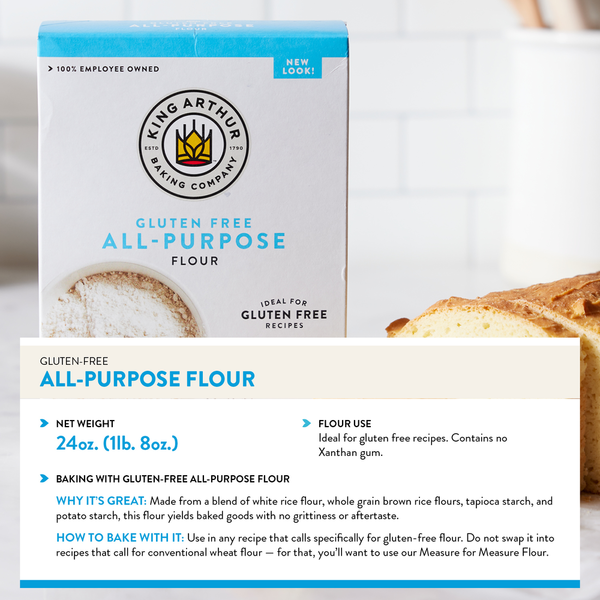 King Arthur Baking Company All-Purpose Flour, Gluten-Free Flour, Non-GMO Project Verified, Kosher
