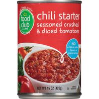 Food Club Chili Starter Seasoned Crushed & Diced T...
️