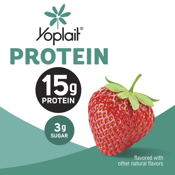 Yoplait Protein Strawberry Yogurt Cultured Dairy Snack Tub
