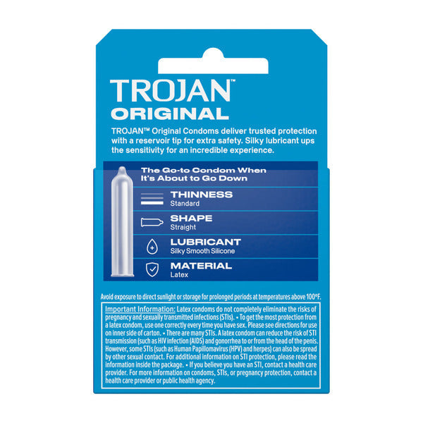 Trojan Original Lubricated Latex Condoms